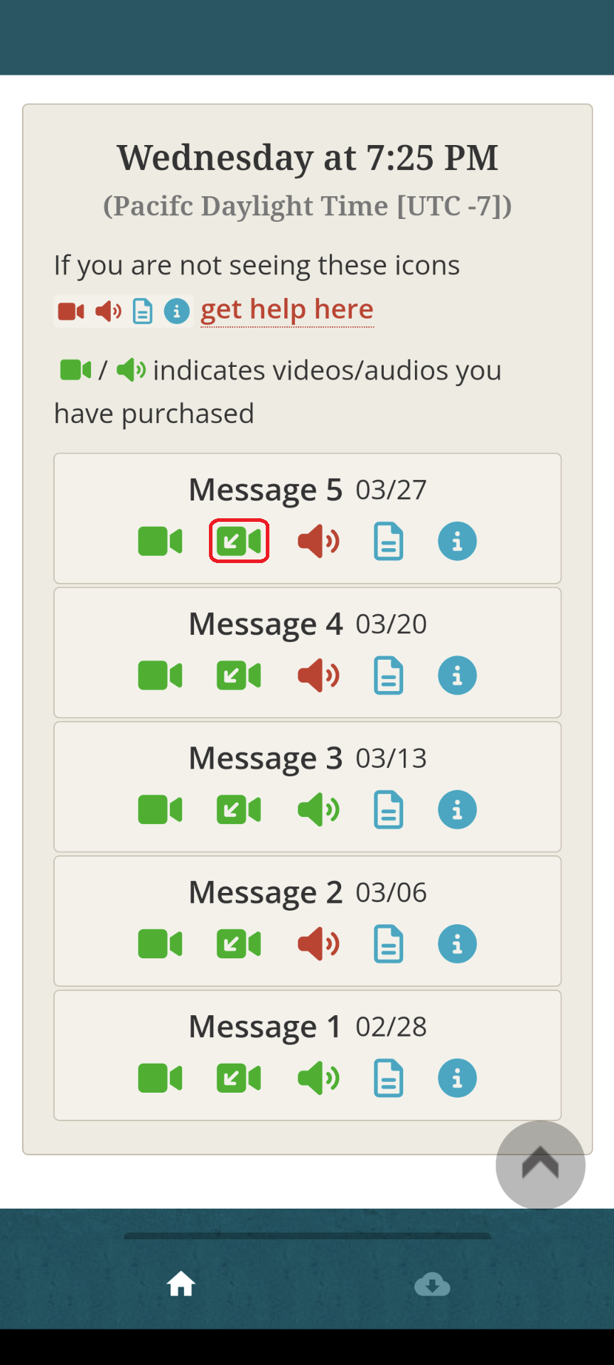 Webcast App screenshot
