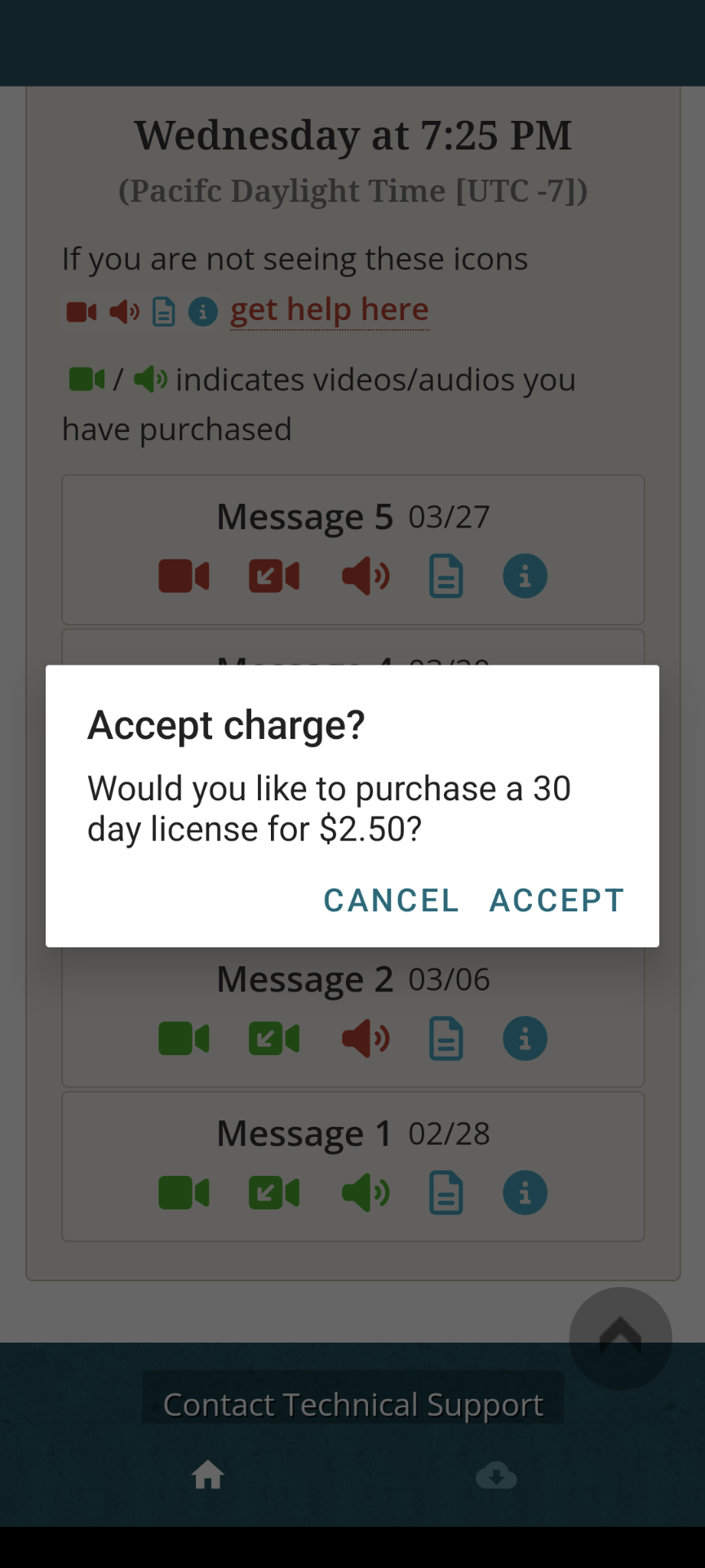 Webcast App screenshot